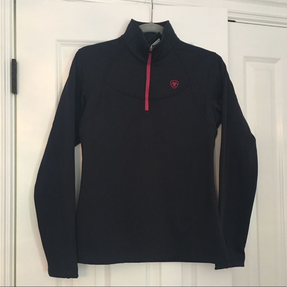 Ariat Ladies Conquest Navy 1/2 Zip